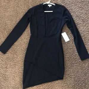 Long sleeve black dress